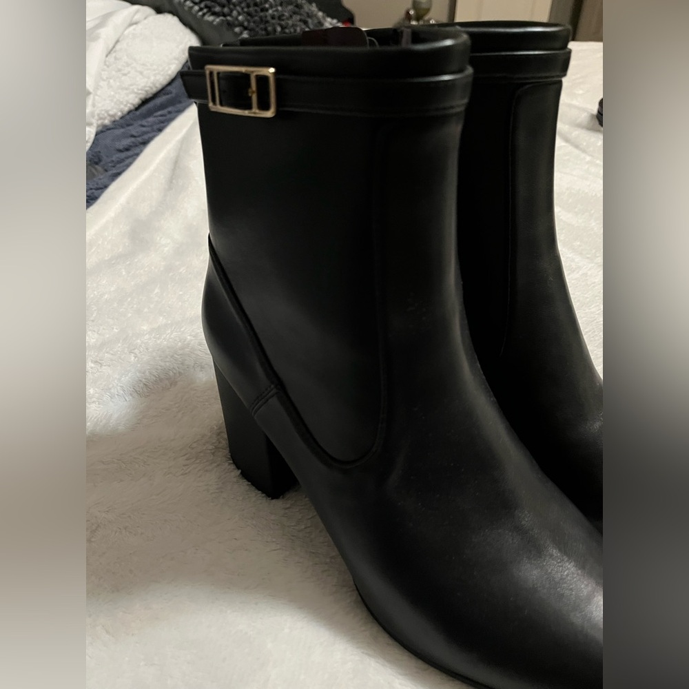 Franco Sarto Black Heeled Boots